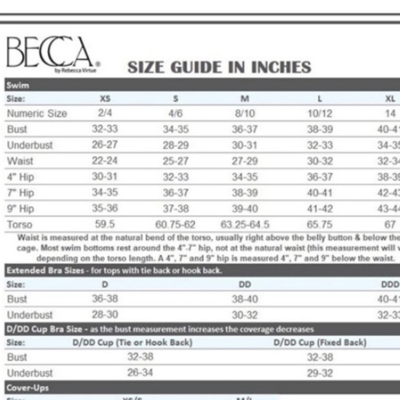 NWT Women’s Becca Reversible Swimsuit Bottom Only size Small - Picture 13 of 13